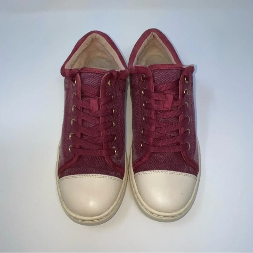 Ugg Taya Canvas Sneakers‎ Burgundy Size 7